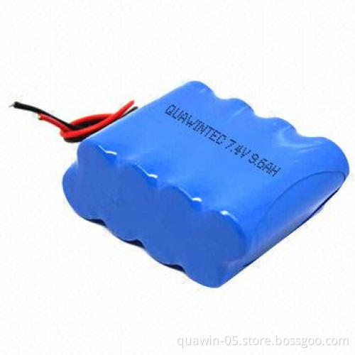 18650 2.5A 7.4V 9.6Ah Li-ion battery pack